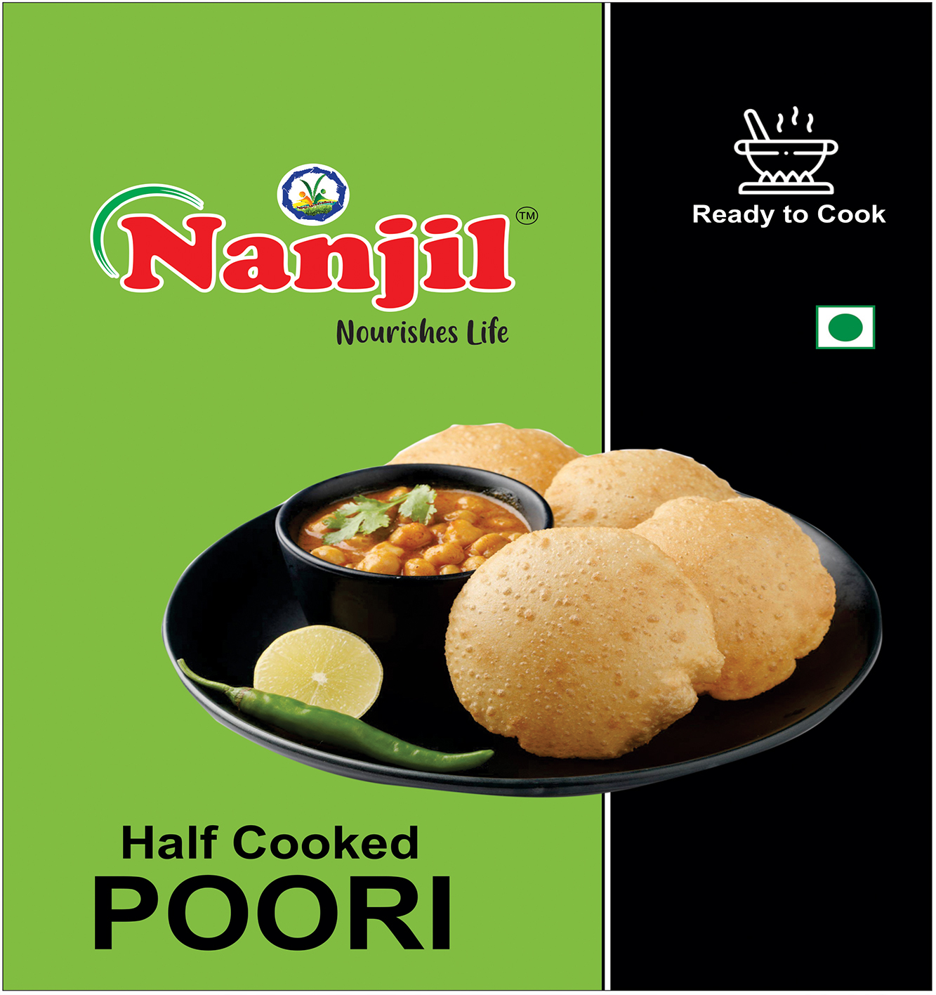 Half Cooked Poori