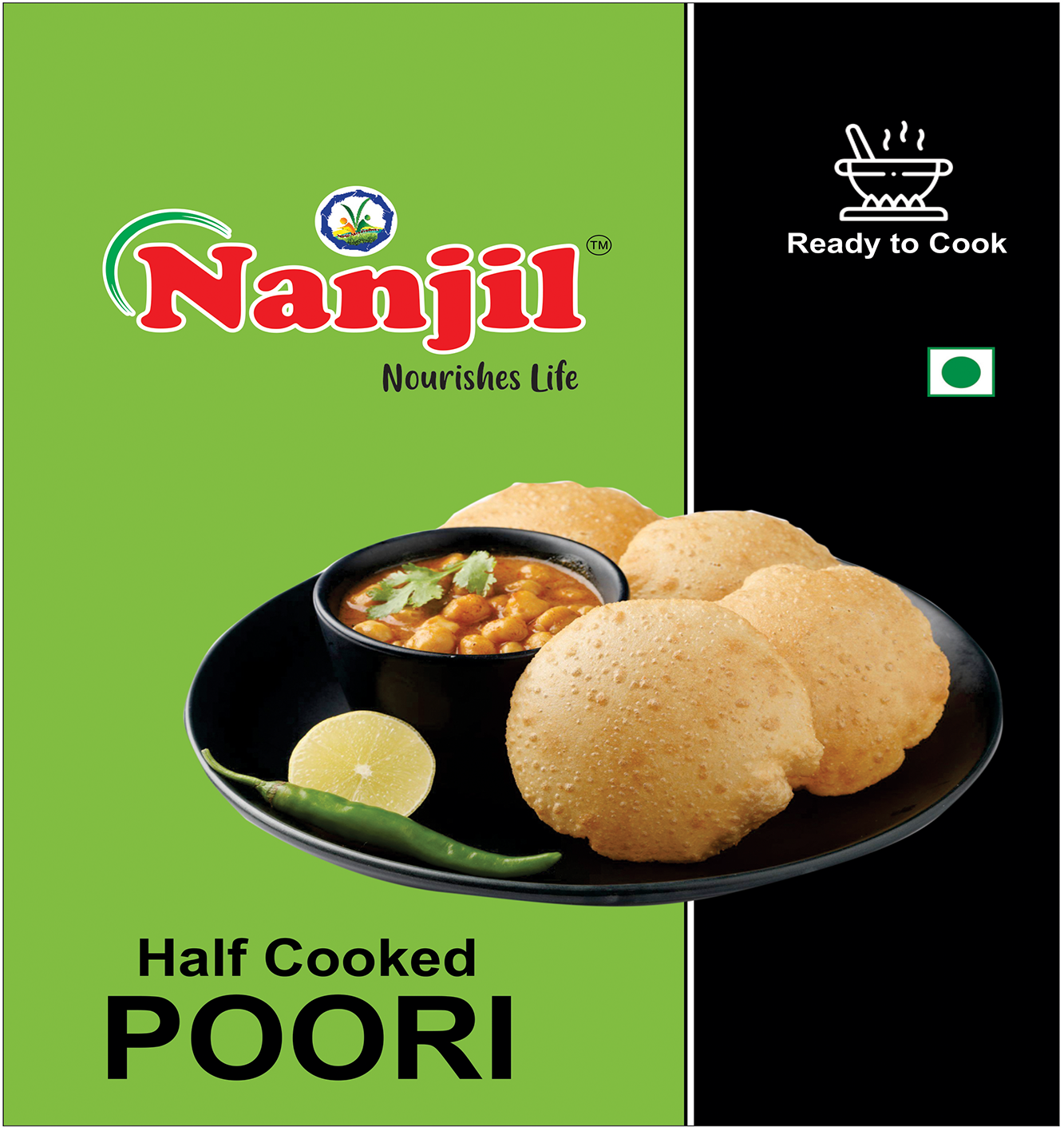 Half Cooked Poori